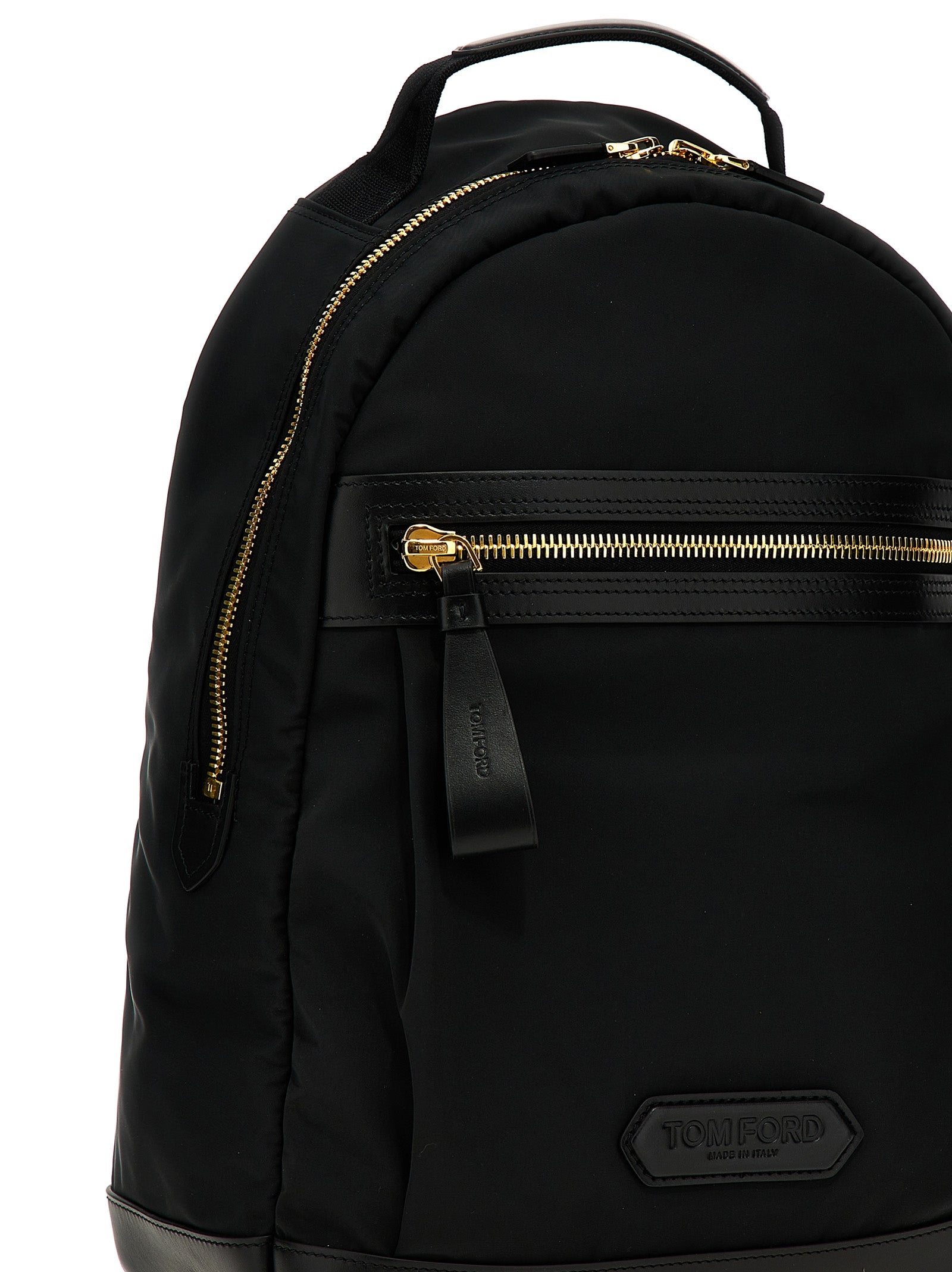 Tom Ford 80% Polyester backpack in black — view 3