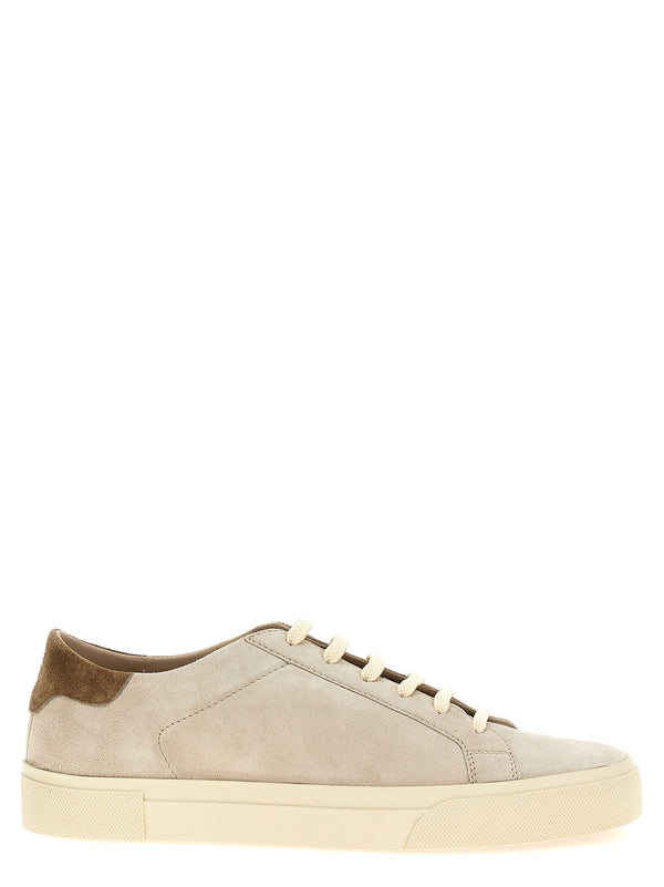 Brunello Cucinelli 100% calfskin leather sneaker in beige