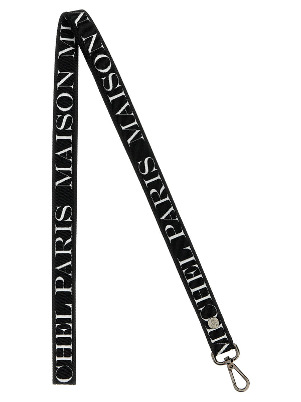Maison Michel 100% cotton shoulder strap in black