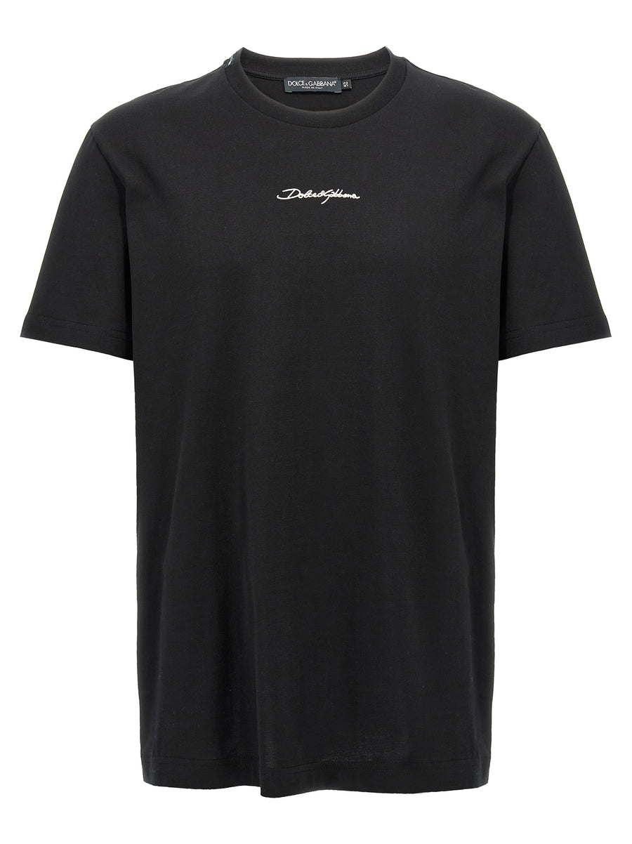 Dolce & Gabbana 100% cotton t-shirt in black