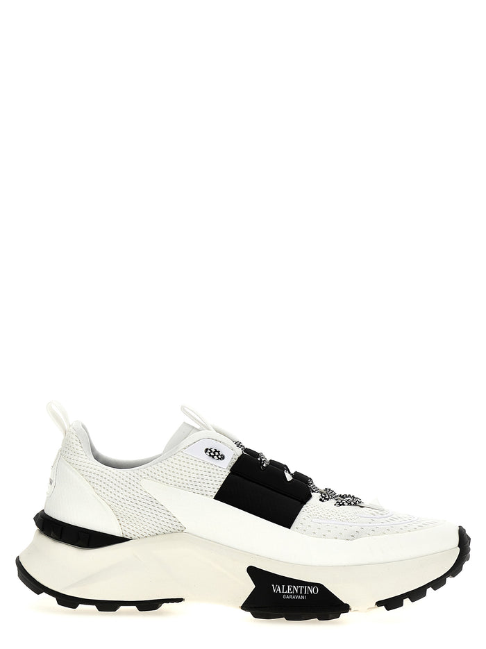 Valentino Garavani 100% calfskin leather sneaker in white