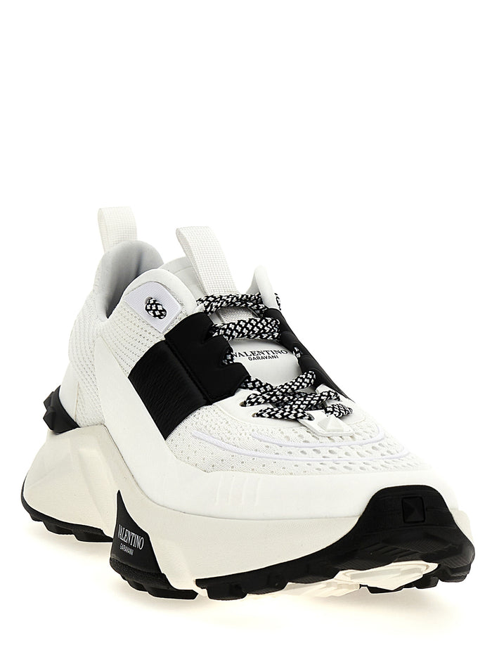 Valentino Garavani 100% calfskin leather sneaker in white — view 2
