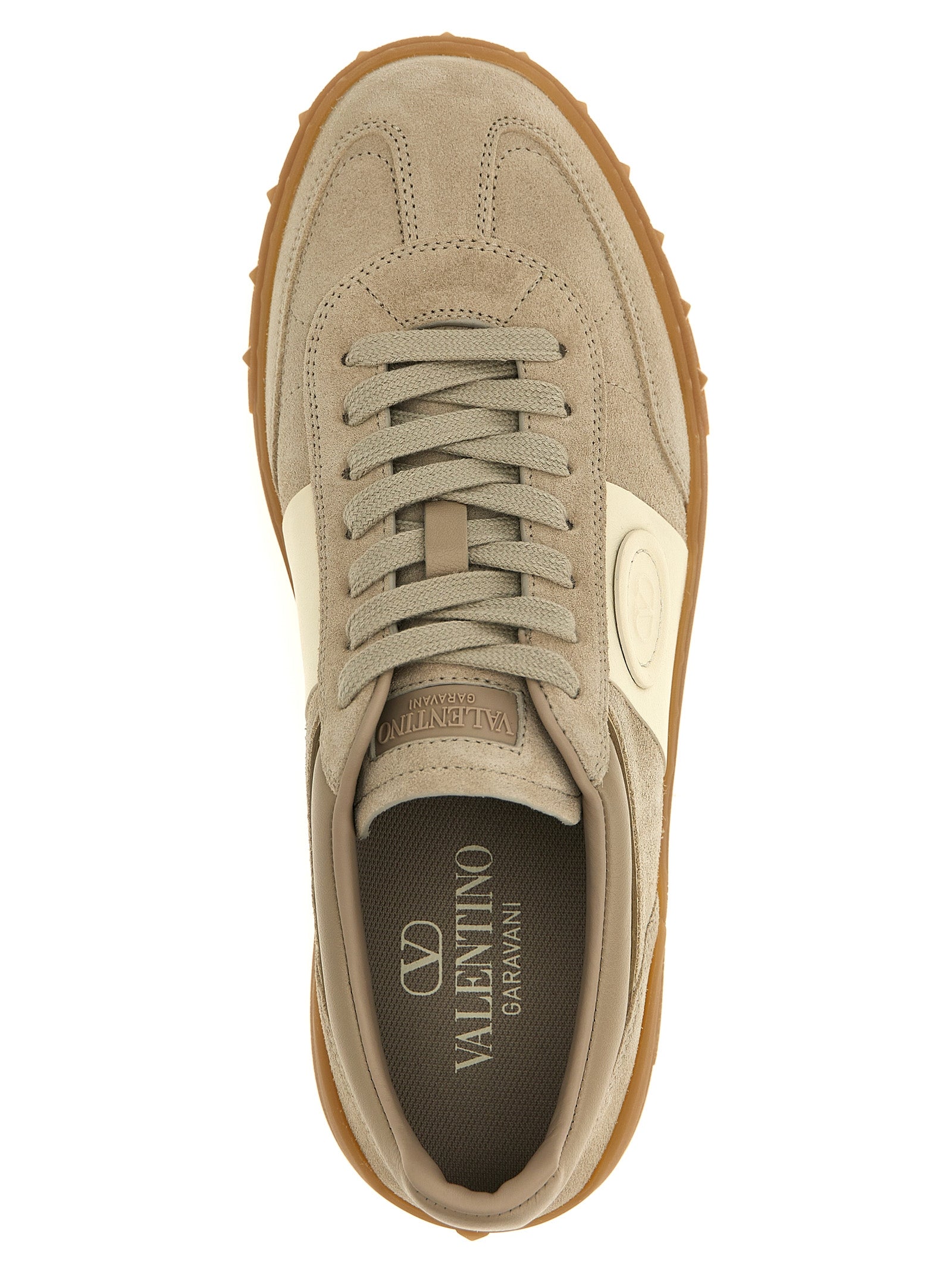Valentino Garavani 100% calfskin leather (Bos Taurus) sneaker in beige — view 4