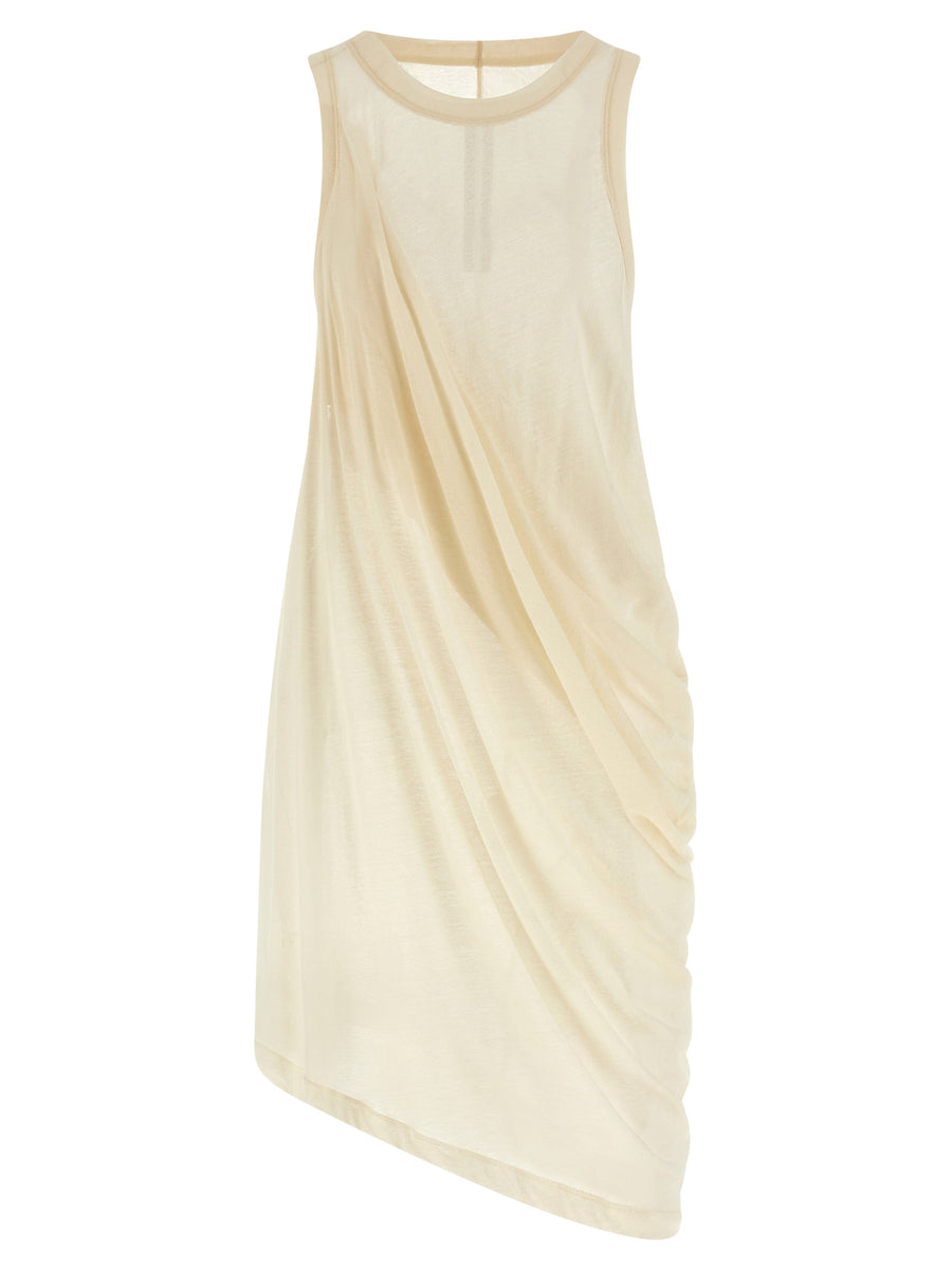 Rick Owens 100% cotton tank top in beige