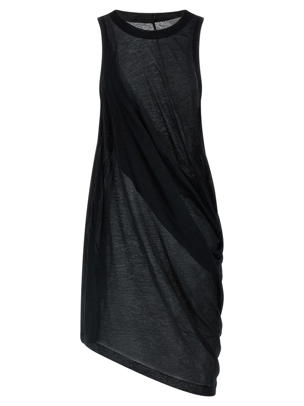 Rick Owens 100% Cotton tank top in black