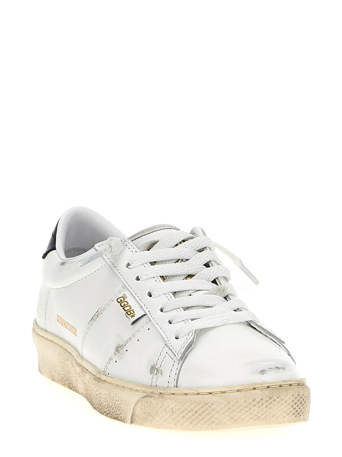 Golden Goose 100% cow leather sneaker in white — view 2