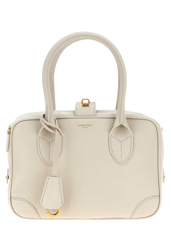 Golden Goose 100% goat leather shoulder bag in white