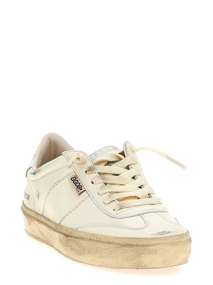 Golden Goose 84% sheep leather sneaker in silver — view 2