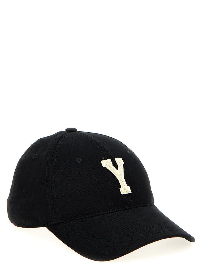 Saint Laurent SA306243BM 100% cotton baseball cap in black — view 2
