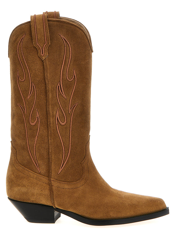 Sonora 100% calfskin leather boot in brown