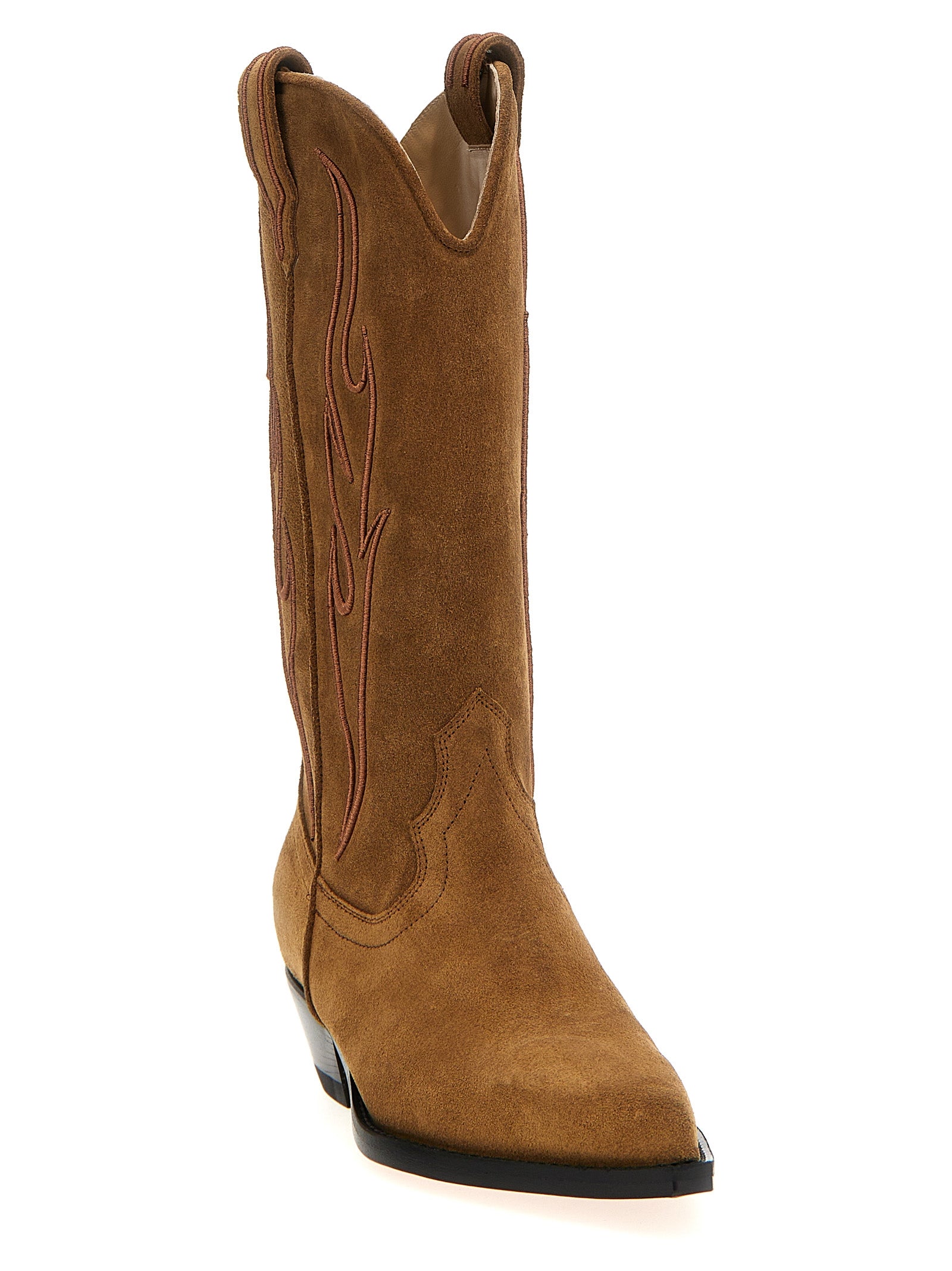 Sonora 100% calfskin leather boot in brown — view 2