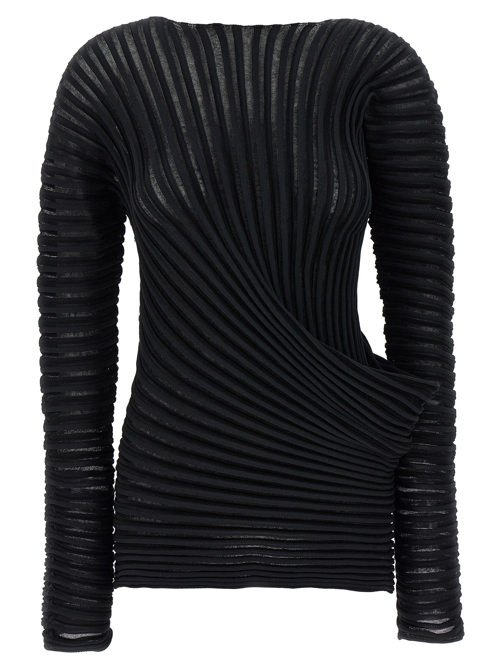 Issey Miyake Women's Cotton-Cashmere Knit Sweater — Green