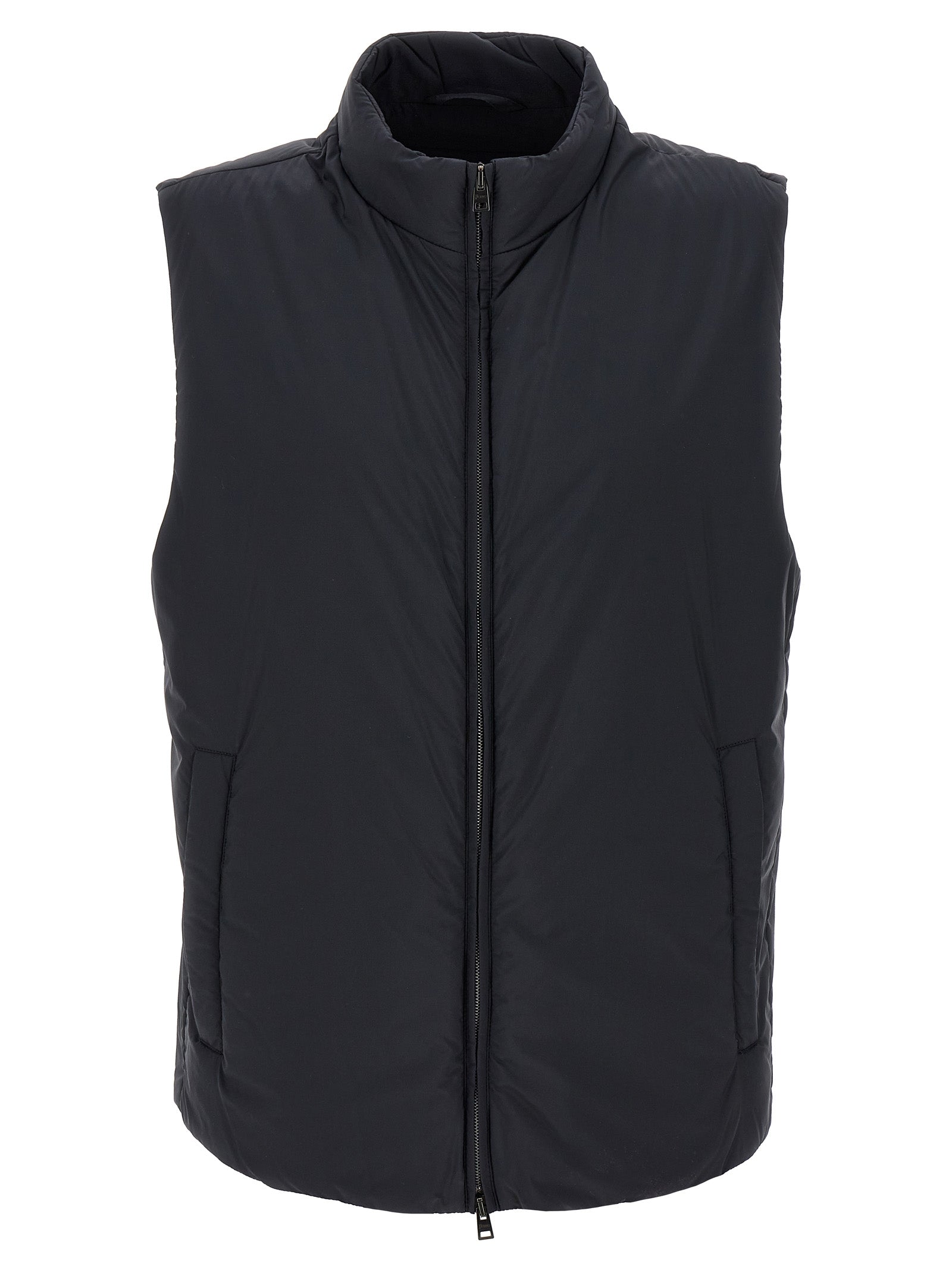 Herno 100% polyamide vest in black