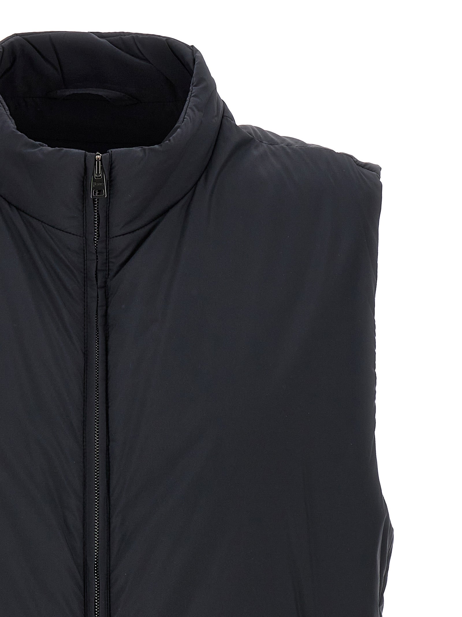 Herno 100% polyamide vest in black — view 3