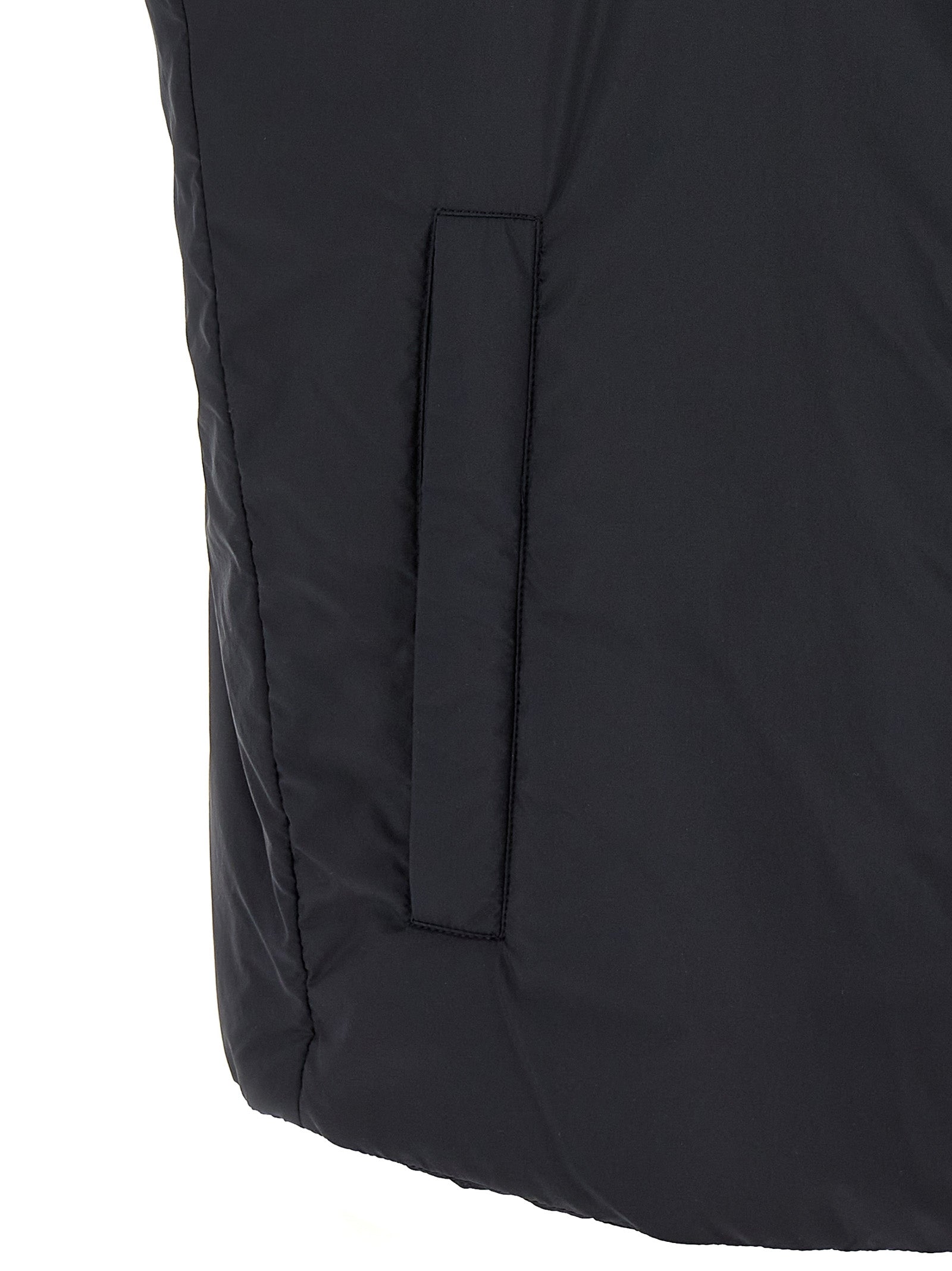 Herno 100% polyamide vest in black — view 4