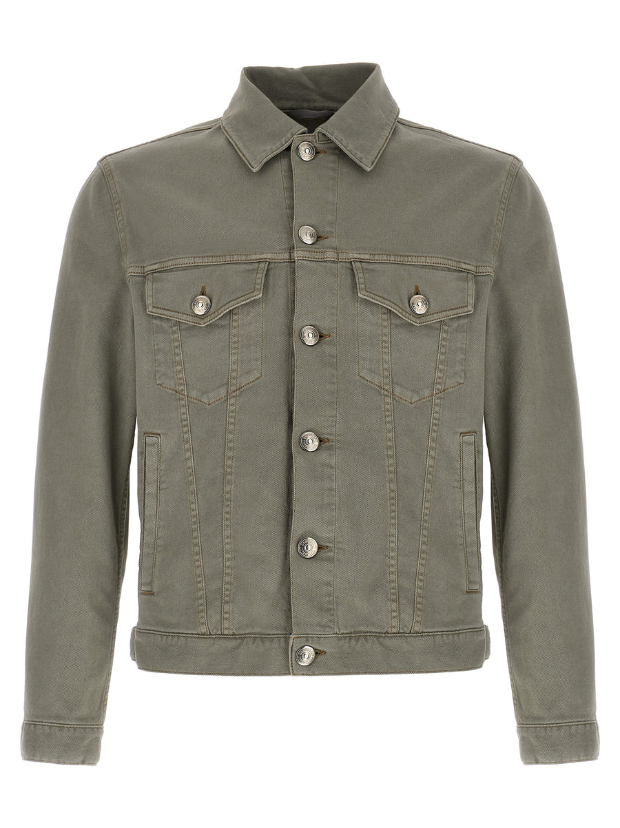 Brunello Cucinelli 99% cotton jacket in gray