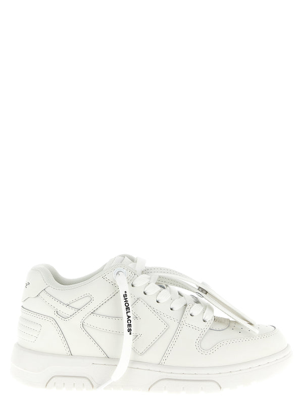 Off-White 89% bovine leather sneaker in white