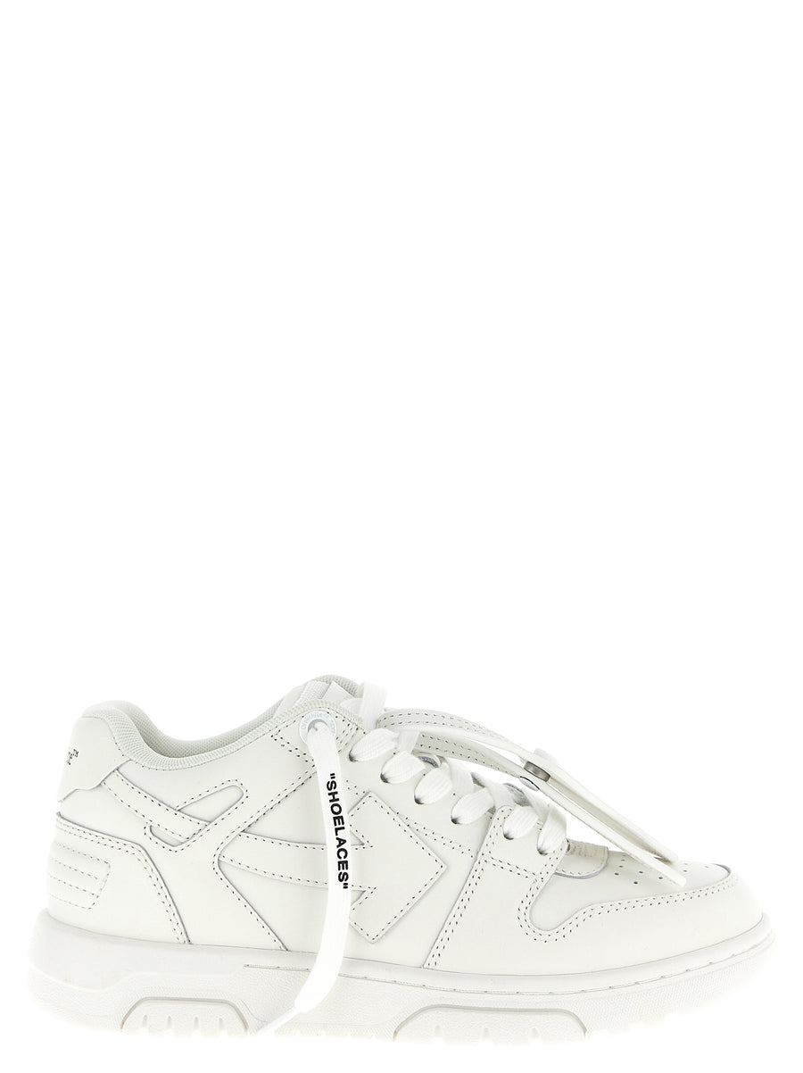 Off-White 89% bovine leather sneaker in white