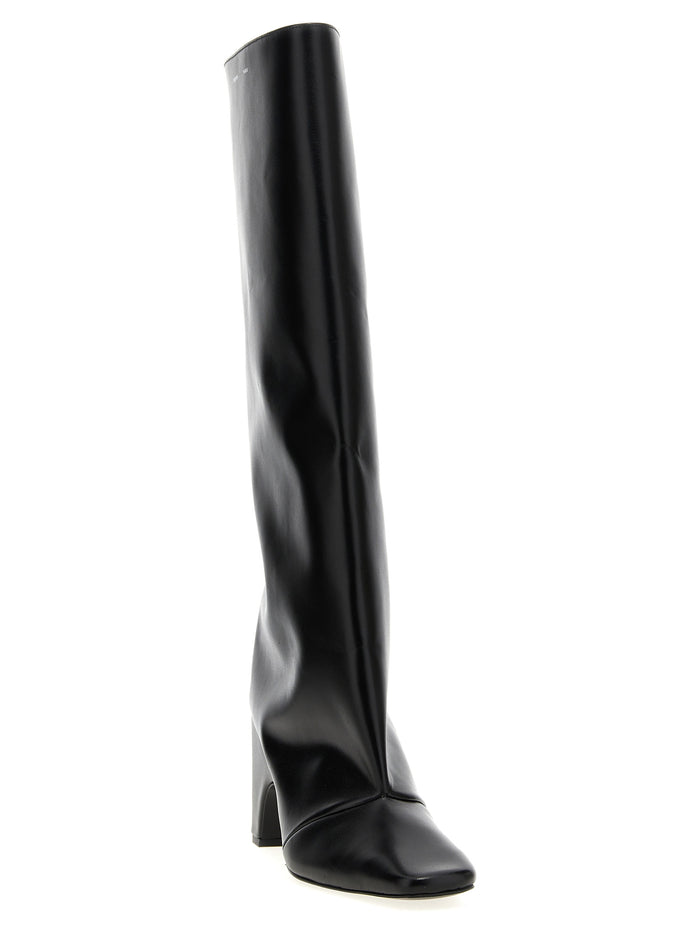 Coperni 100% cow leather boot in black — view 2