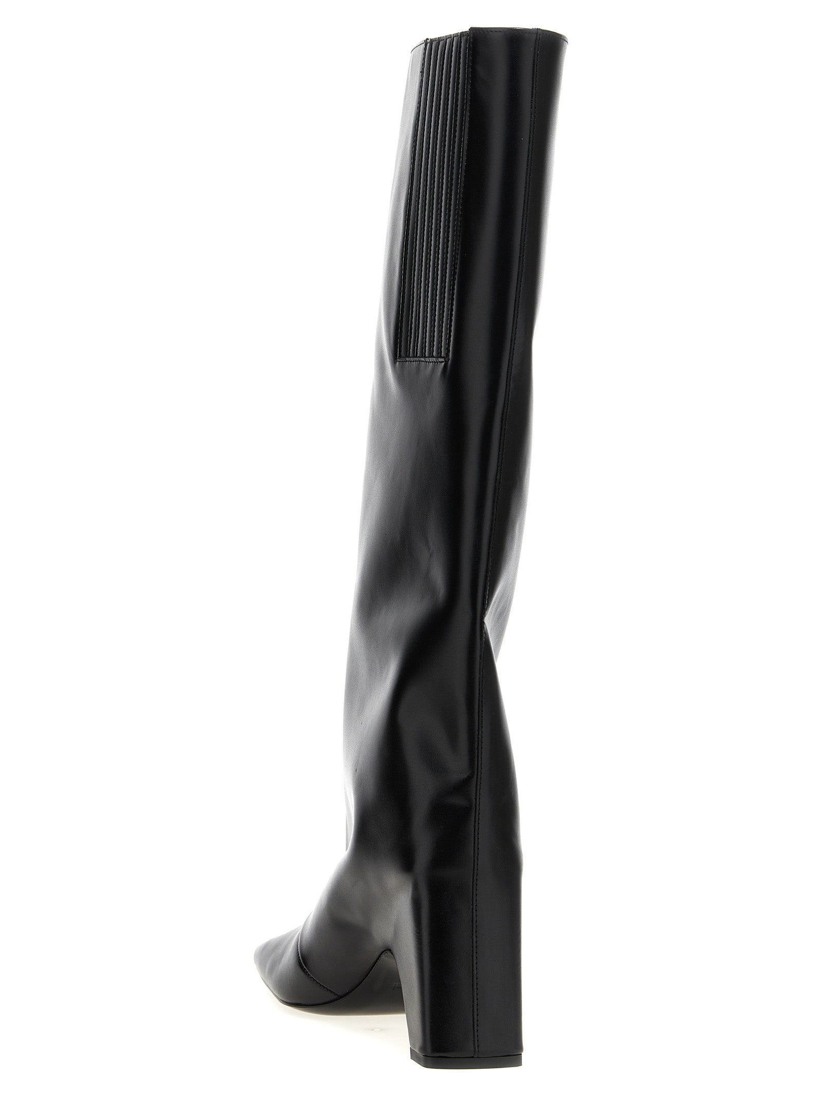 Coperni 100% cow leather boot in black — view 3