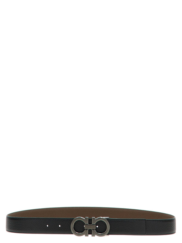 Ferragamo 100% calfskin leather belt in multicolor