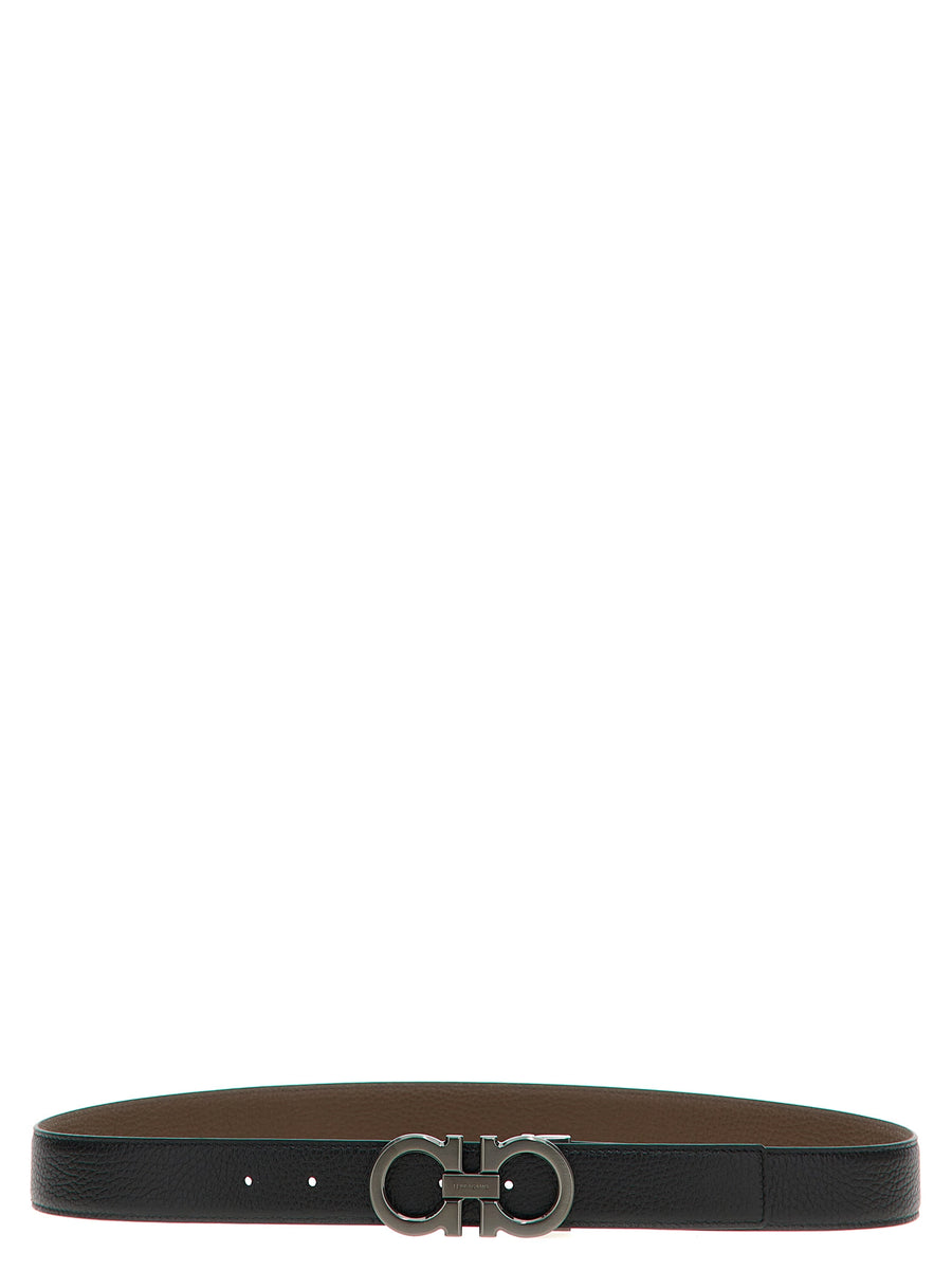 Ferragamo 100% calfskin leather belt in multicolor