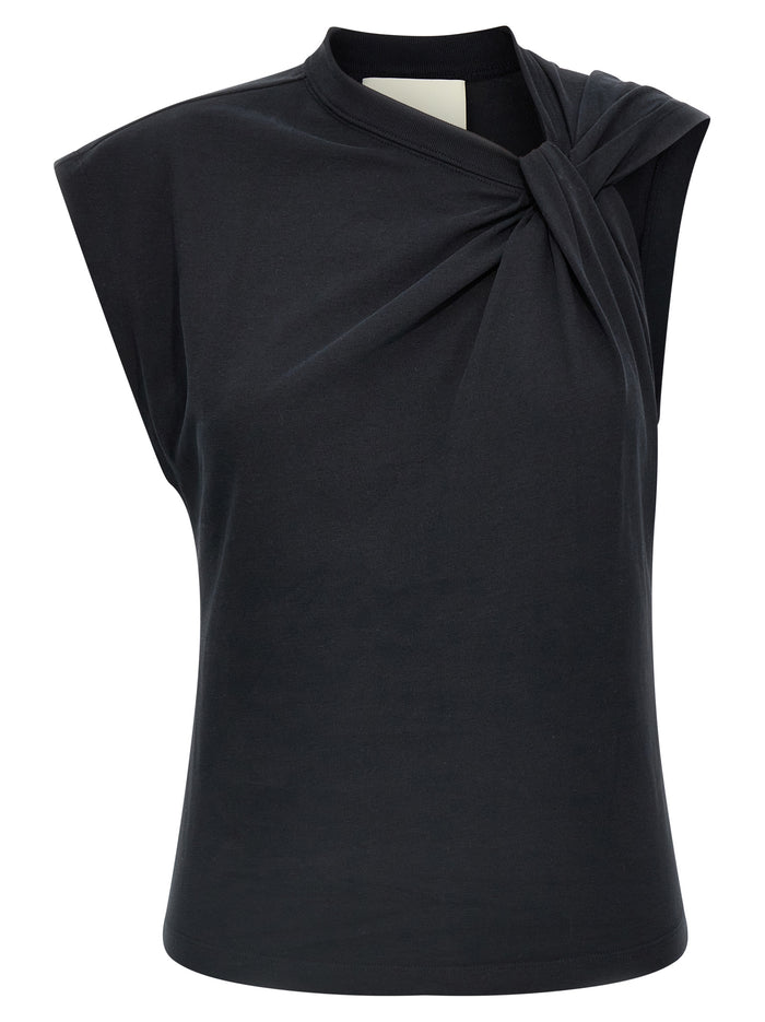 Isabel Marant 100% cotton tank top in black