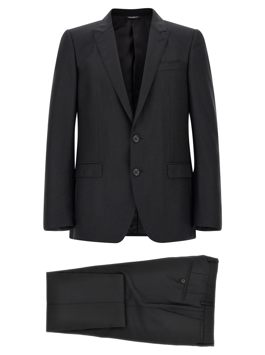 Dolce & Gabbana 82% Virgin Wool suit in black