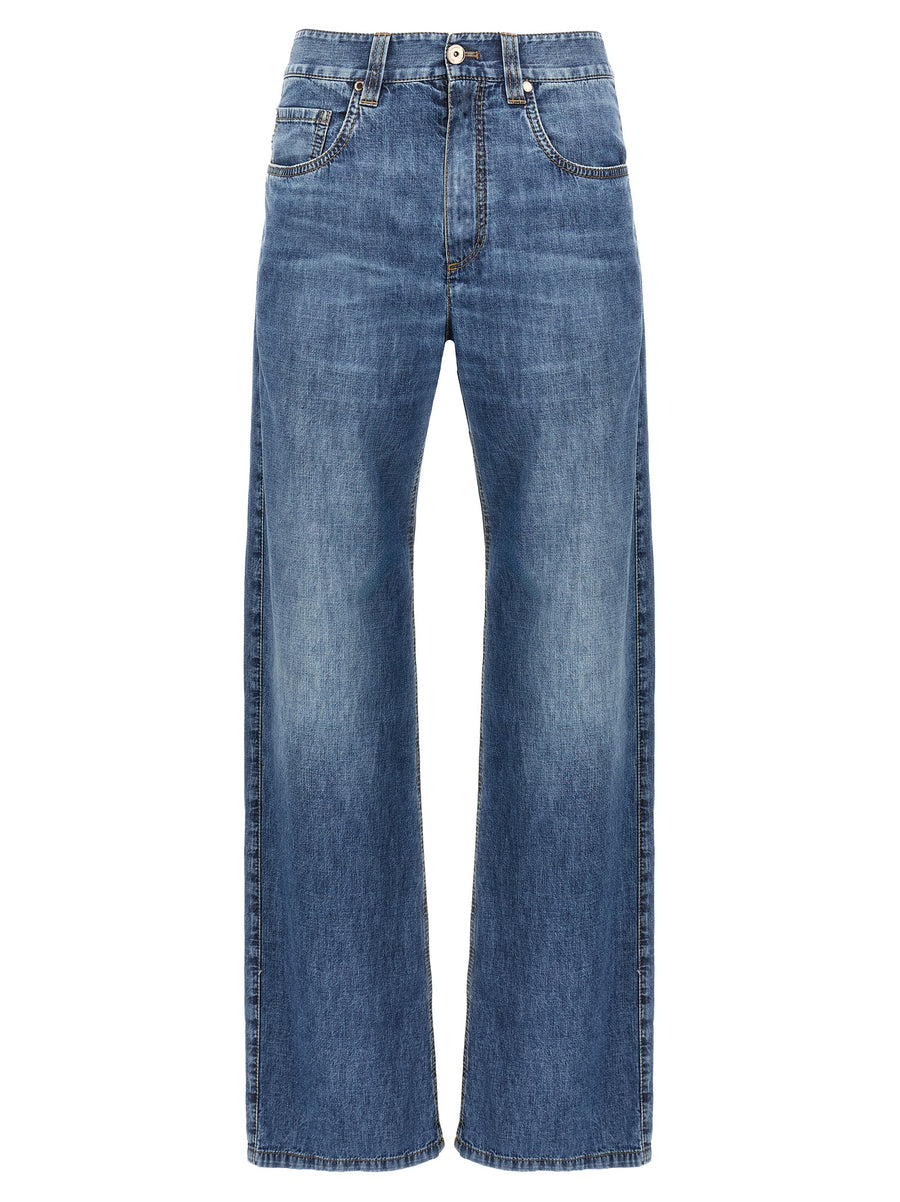 Brunello Cucinelli 100% Cotton jeans in blue