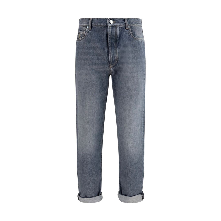 Brunello Cucinelli 100% Cotton jeans in gray