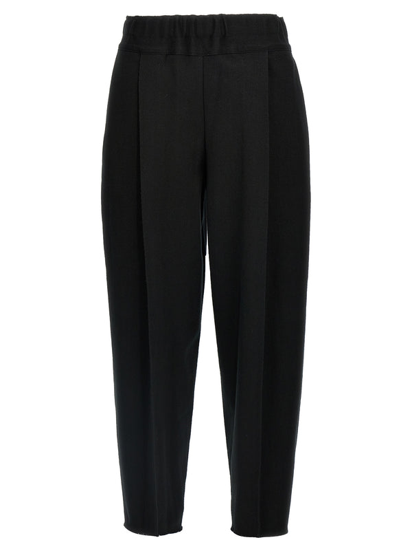 Issey Miyake 50% cotton trousers in black
