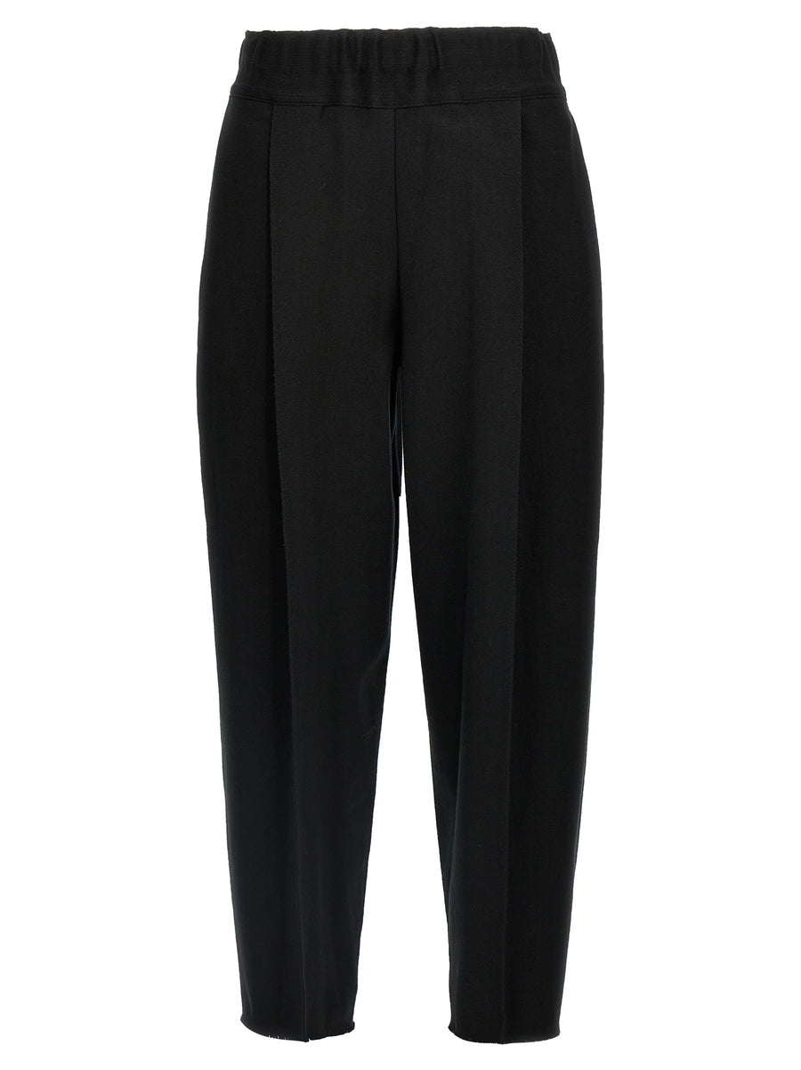 Issey Miyake 50% cotton trousers in black
