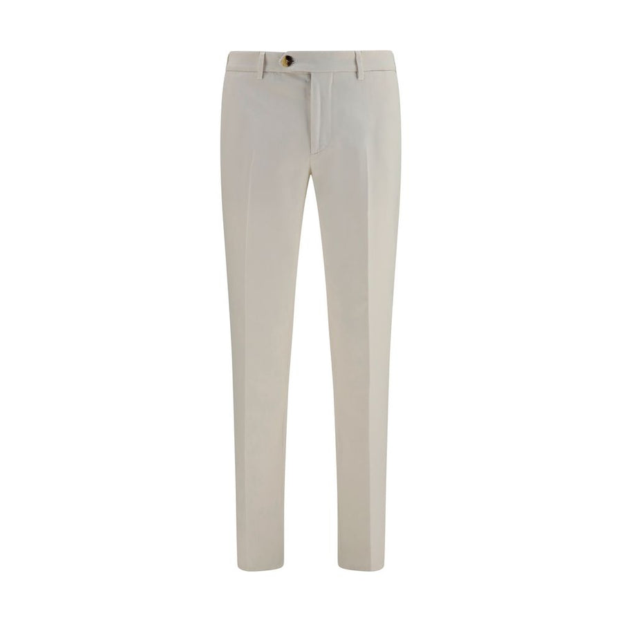 Brunello Cucinelli 100% Cotton trousers in white