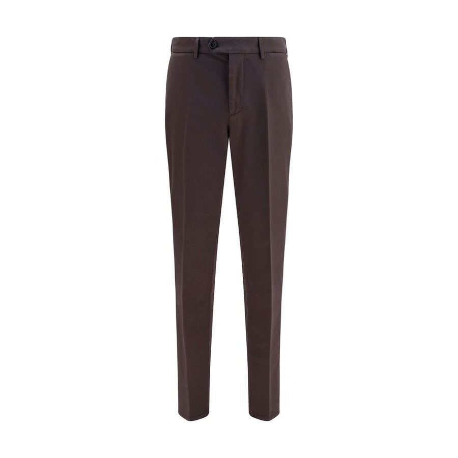 Brunello Cucinelli 100% Cotton trousers in brown