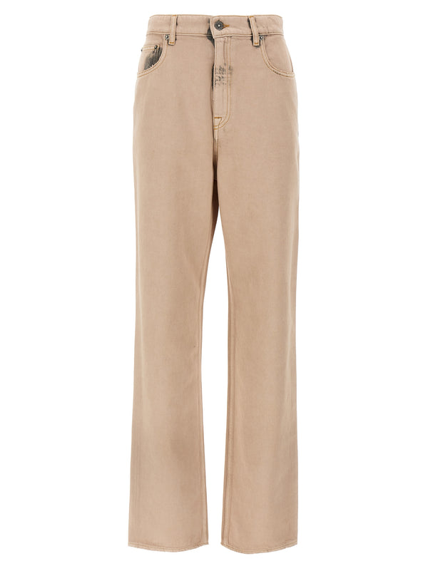 Golden Goose 100% cotton jeans in beige