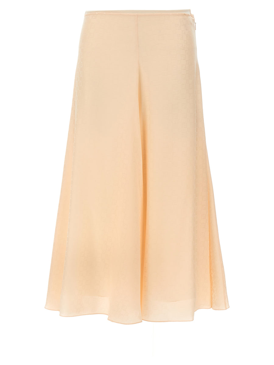 Fendi 100% Silk skirt in pink