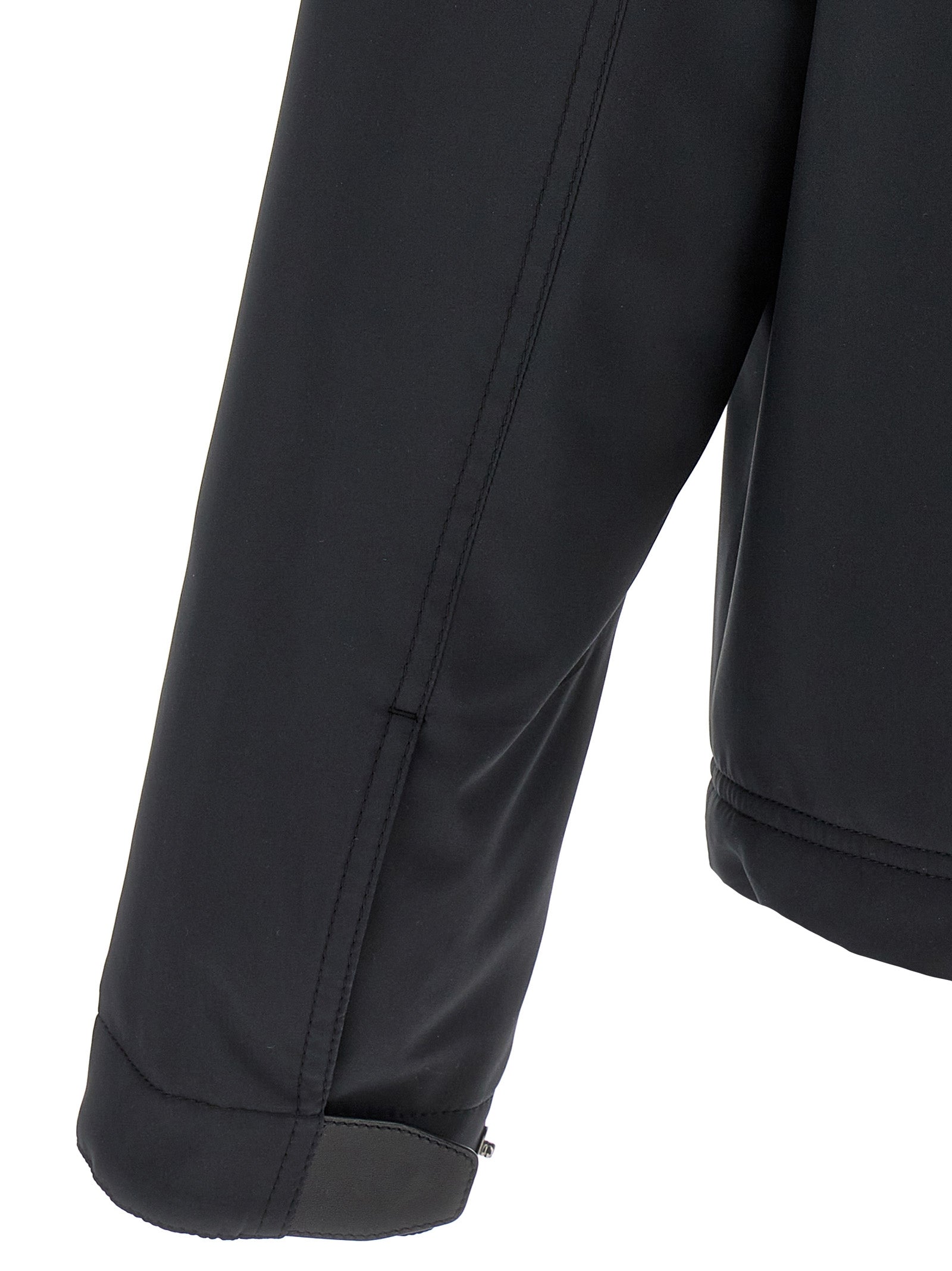 Brioni 100% polyester; wool and cashmere jersey lining jacket in blue — view 4