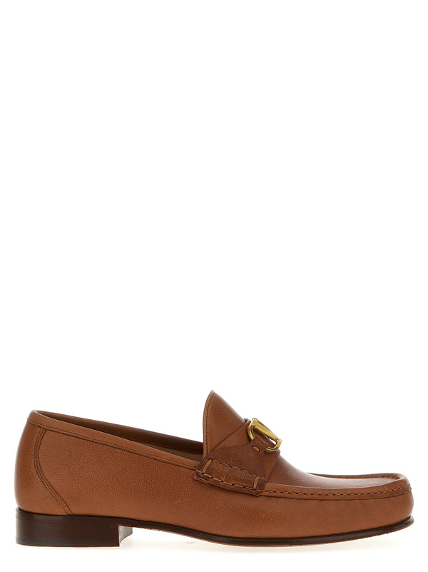 Valentino Garavani 100% leather loafer in brown