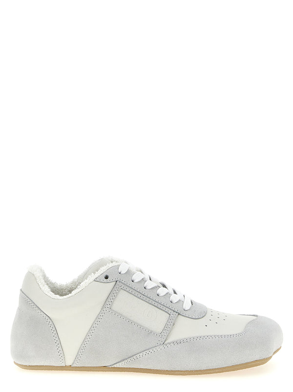MM6 Maison Margiela 100% calfskin leather sneaker in gray