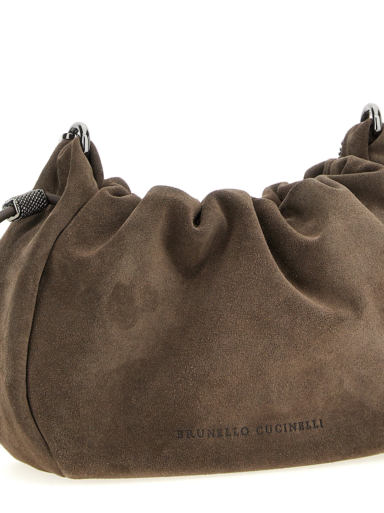 Brown Calfskin Crossbody Bag