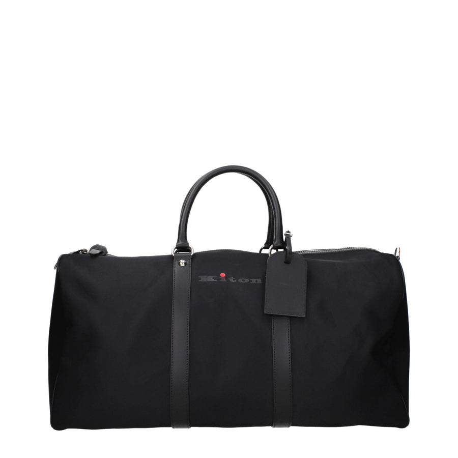 Kiton Nylon travel bag in black