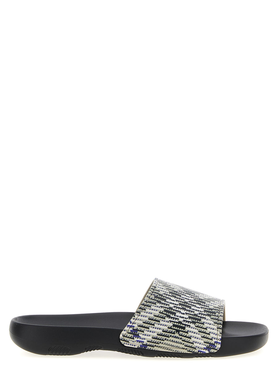 Burberry 100% thermoplastic polyurethane slide in multicolor