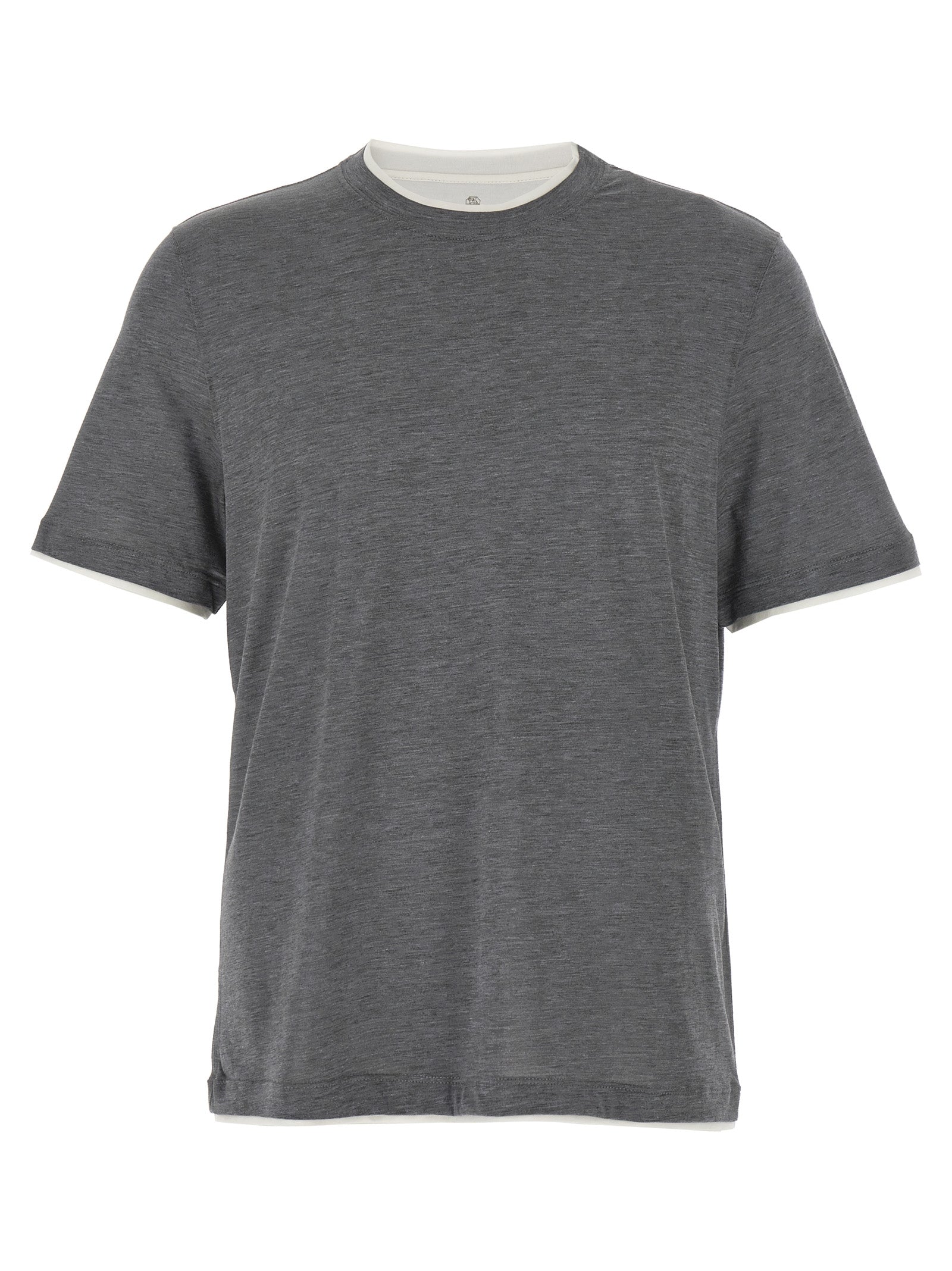 Brunello Cucinelli 62% Silk t-shirt in gray