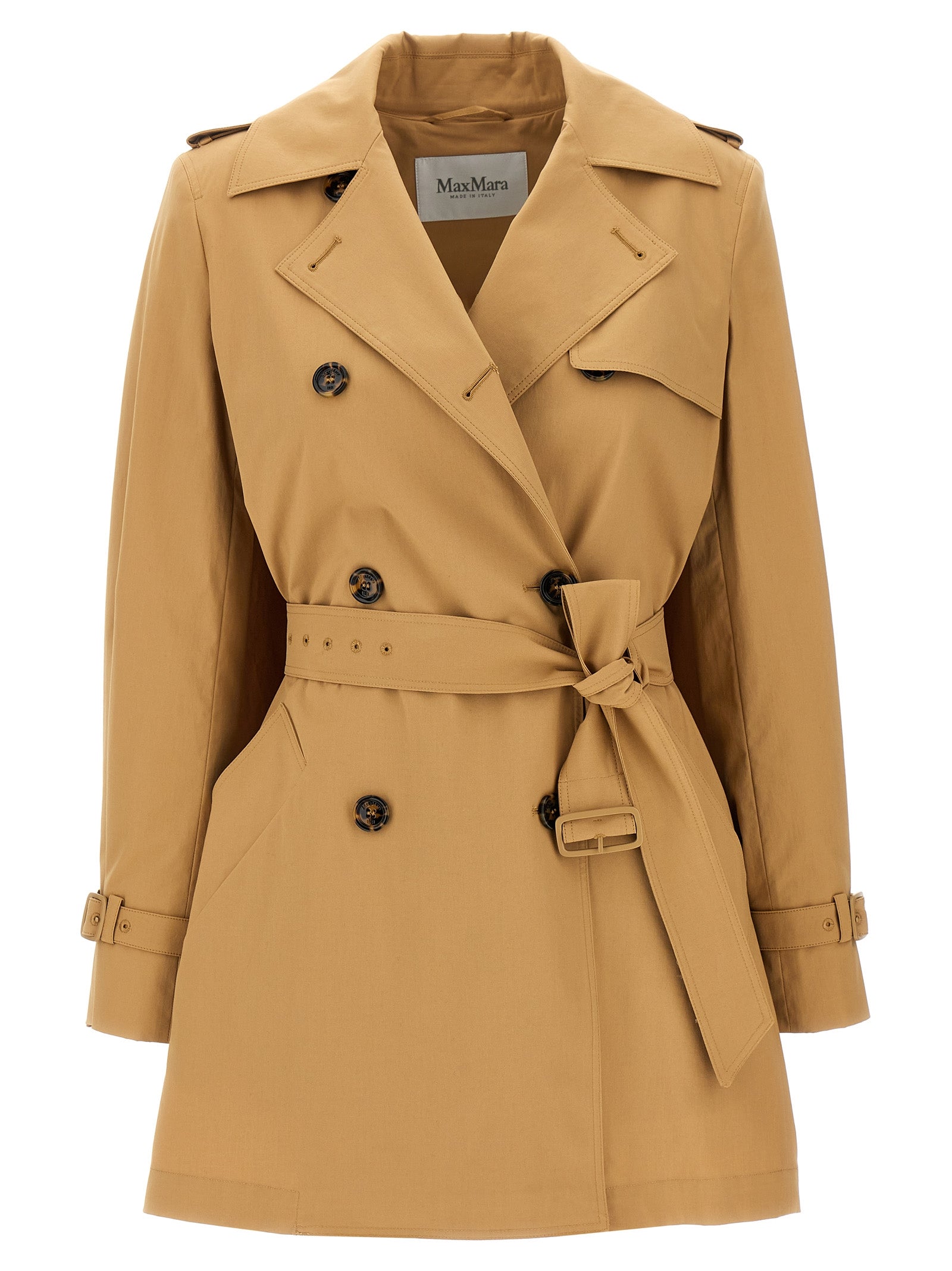 Max Mara 96% cotton coat in beige