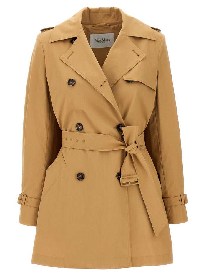 Max Mara 96% cotton coat in beige