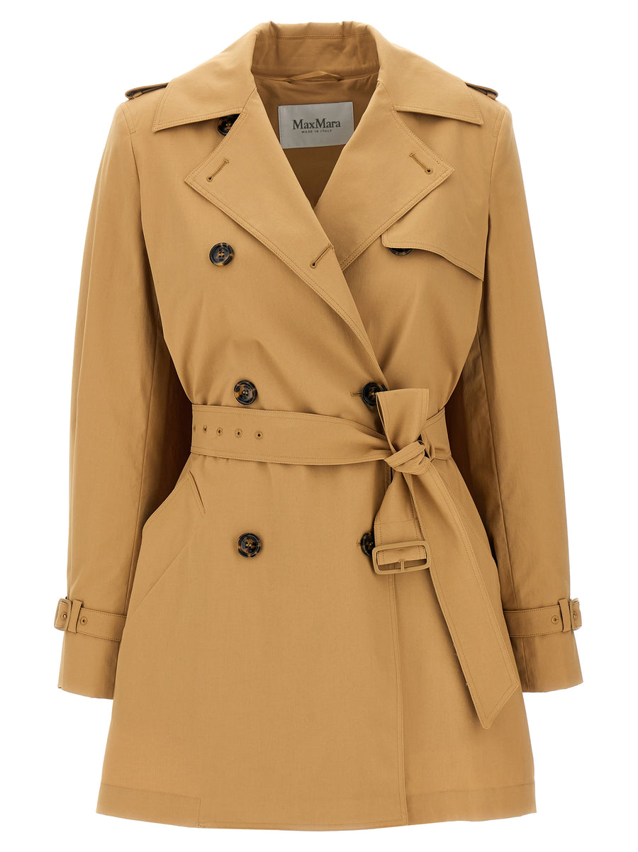 Max Mara 96% cotton coat in beige