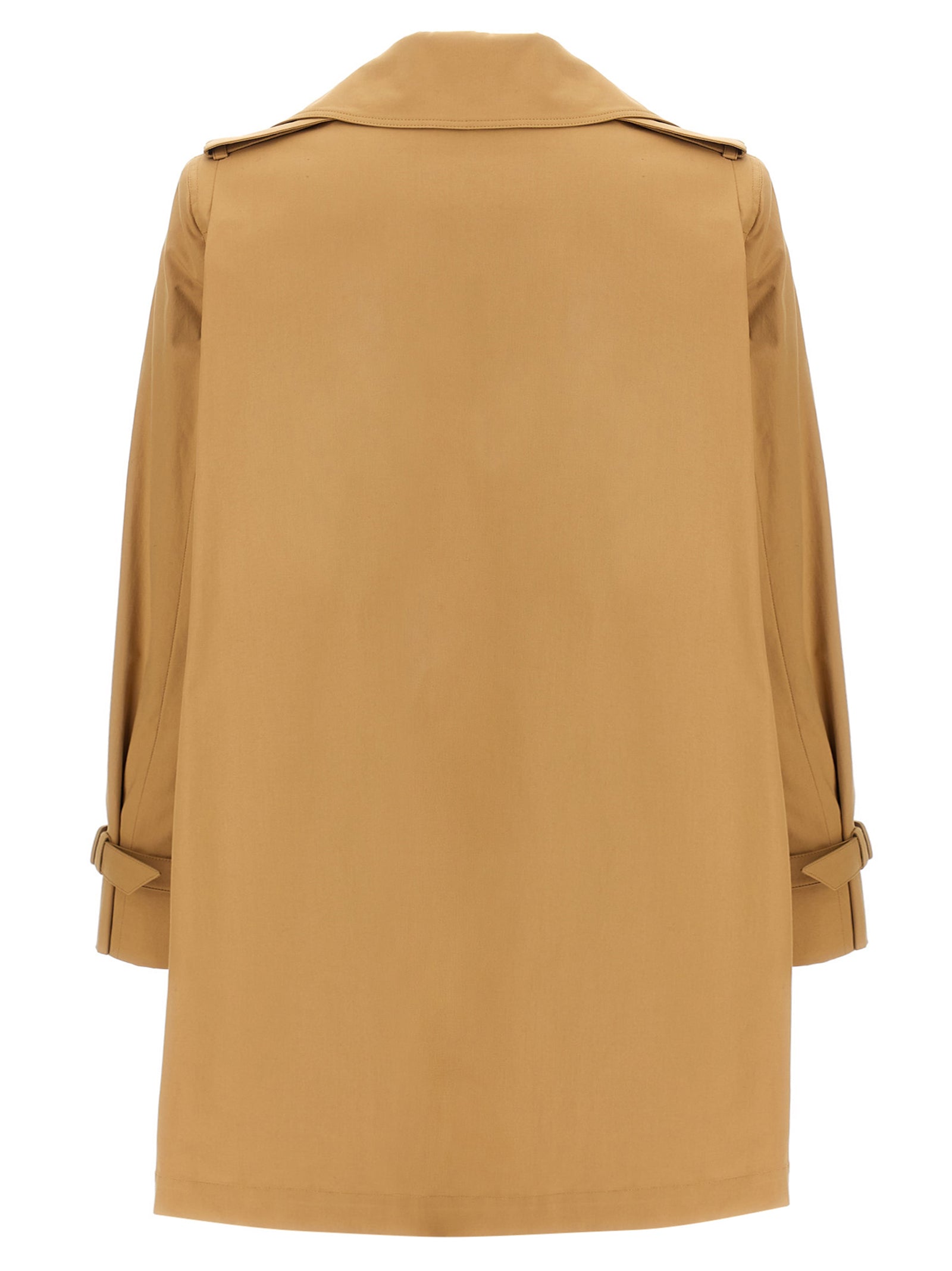 Max Mara 96% cotton coat in beige — view 3