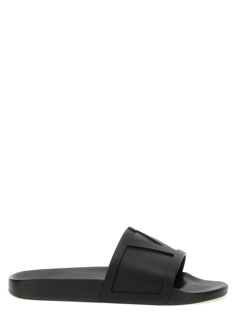 Valentino Garavani 100% plastic slides in black