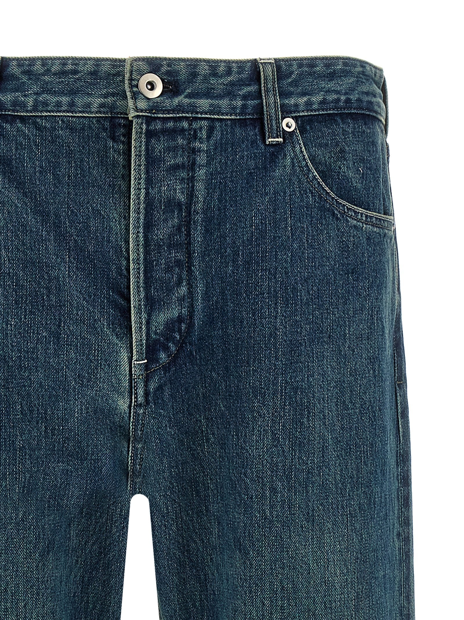 Jil Sander 100% cotton jeans in blue — view 3