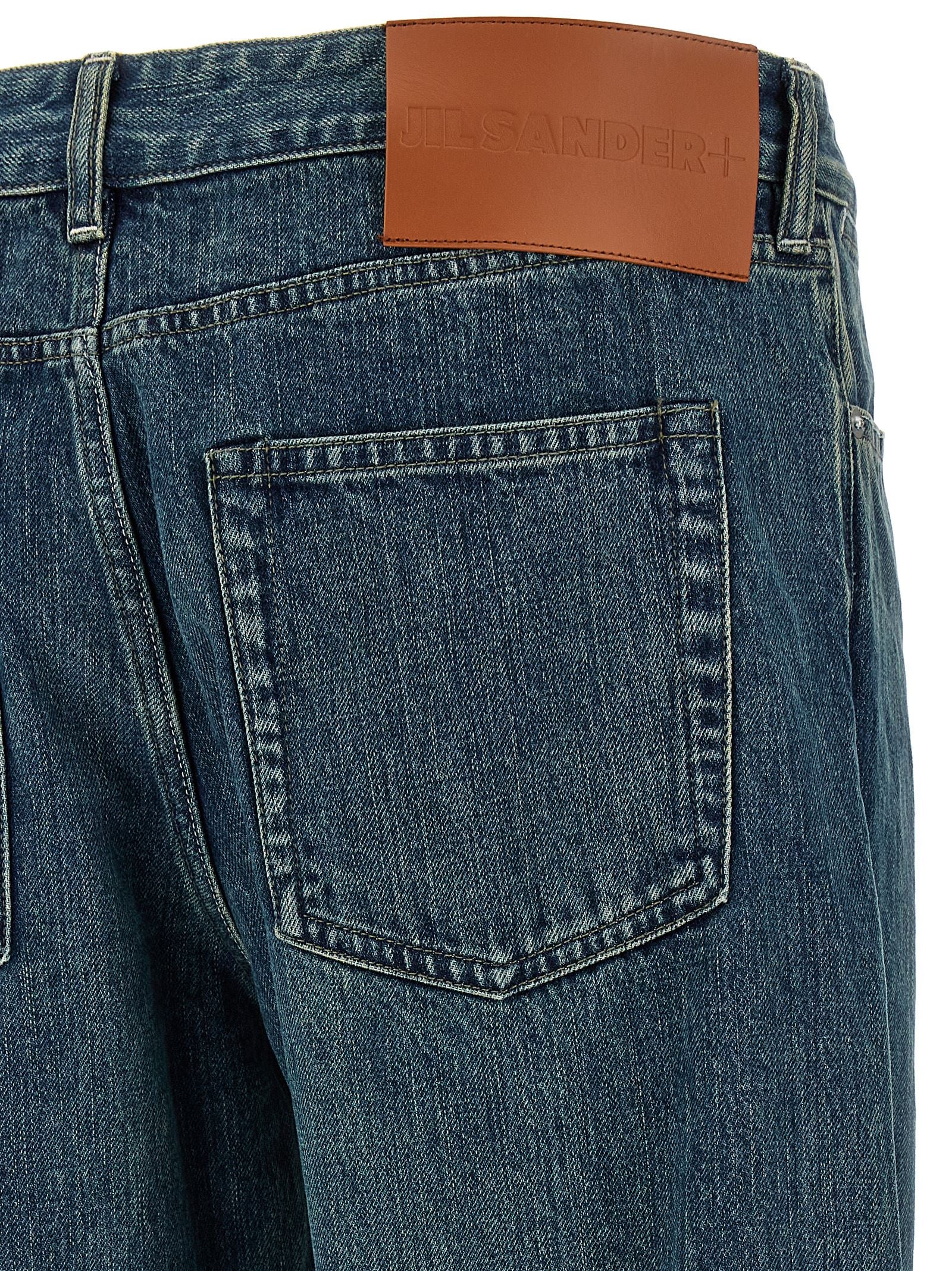Jil Sander 100% cotton jeans in blue — view 4